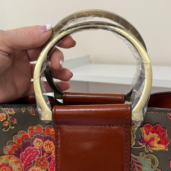 Patricia Nash Brown Floral Leather-Accent Crossbody with Wallet - Picture 6 of 15